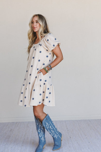 Savanna Spots Dress - Natural