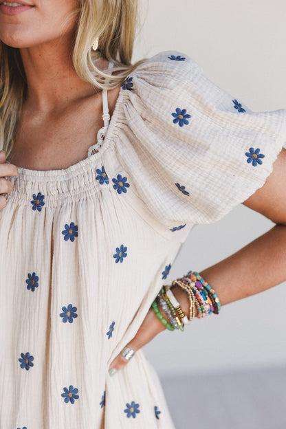 Savanna Spots Dress - Natural