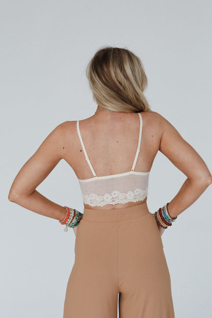 Lace Embrace Bralette - Cream