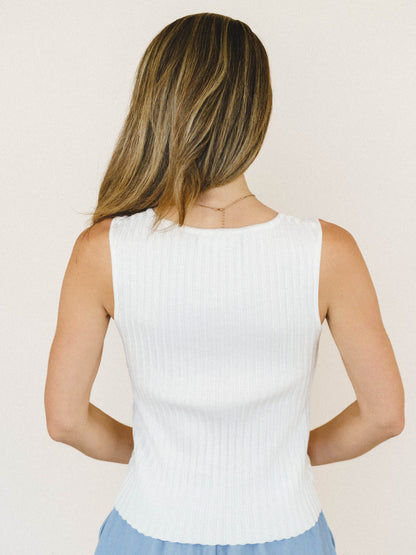 Riley Tank - White