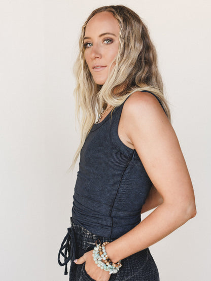 Boardwalk Tank Top - Black