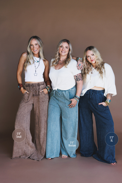Relaxing Robin Wide Leg Pant - New Charcoal