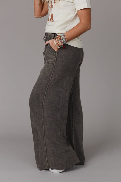 Relaxing Robin Wide Leg Pant - New Charcoal