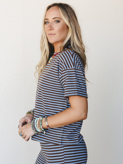 Like a Dream Top - Dusty Blue