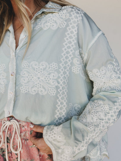 Spring Tune Blouse  - Mint