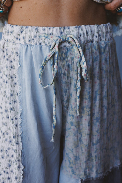 Earthbound Patchwork Pants - Denim