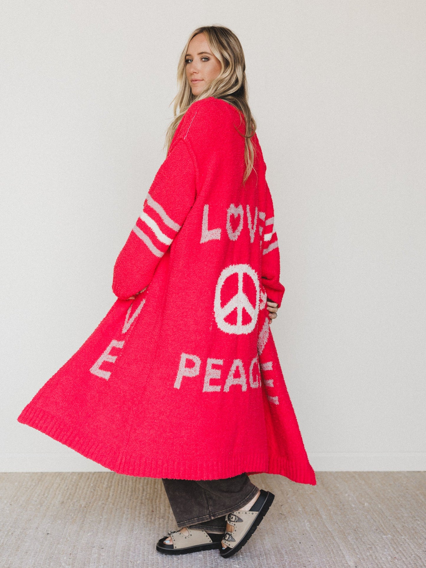 Groove In Love Sweater - Red