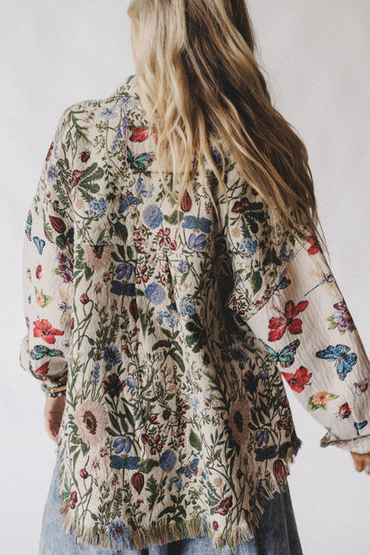 Butterfly Effect Jacquard Jacket - Almond