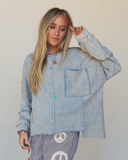 Wave Catcher Pullover - Blue