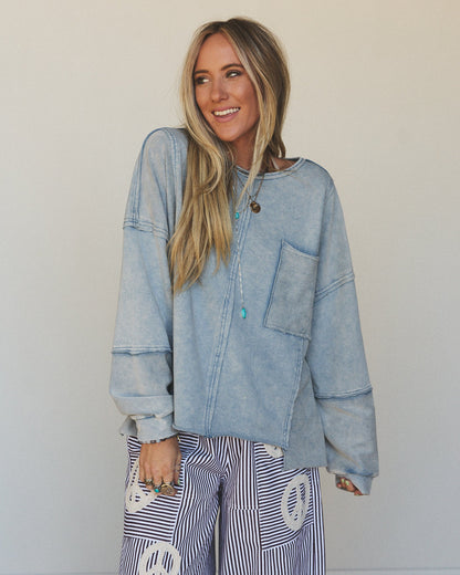 Wave Catcher Pullover - Blue