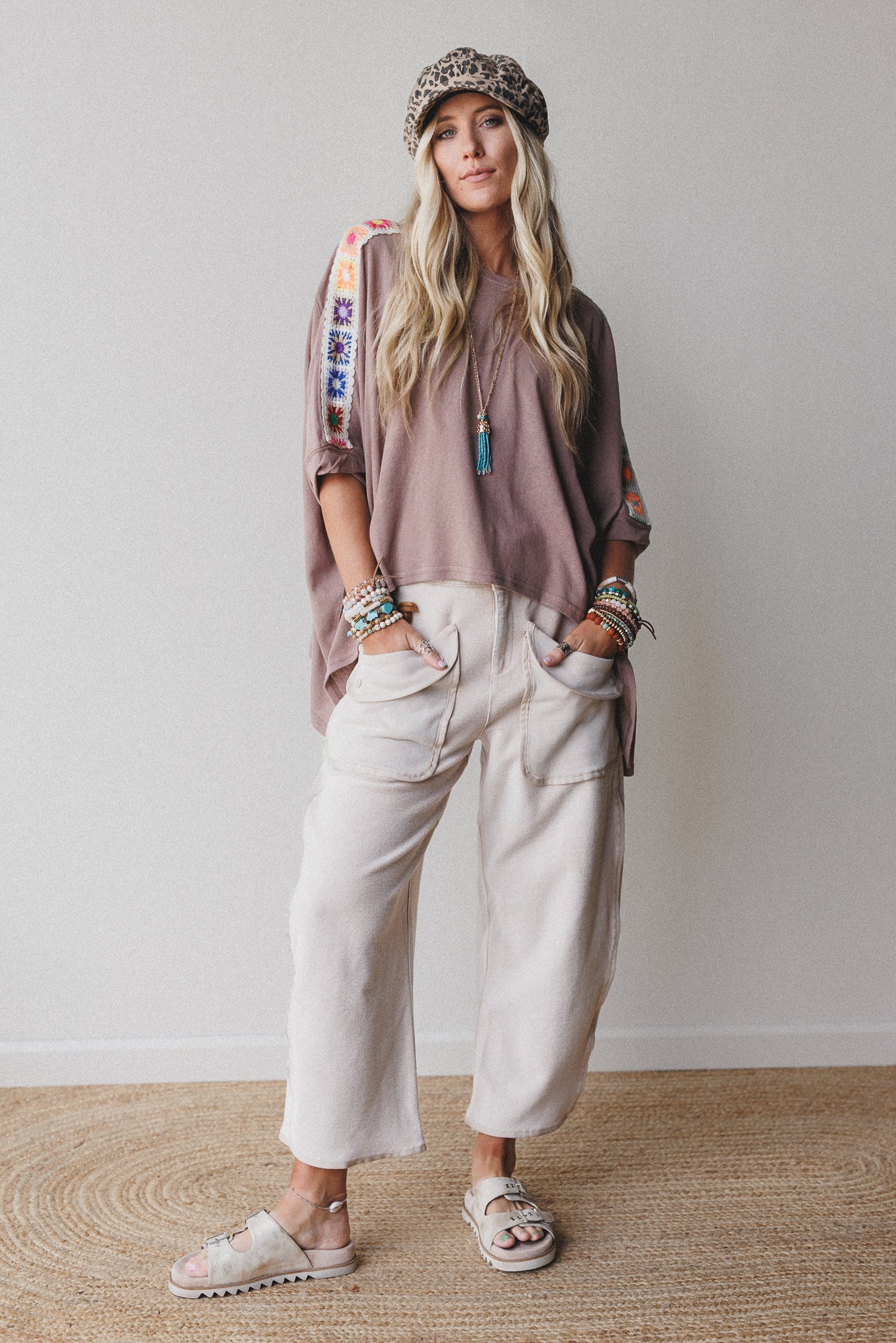 Nothing Less Barrel Pants - Sand
