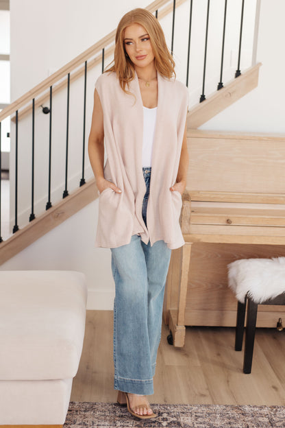 Hazel Blues® |  Surely a Win Sleeveless Cardigan