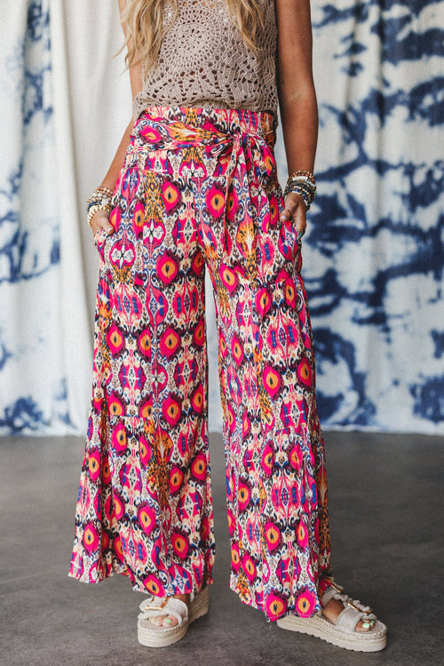 The Nest Secret Admirer Printed Pants - Pink Multi