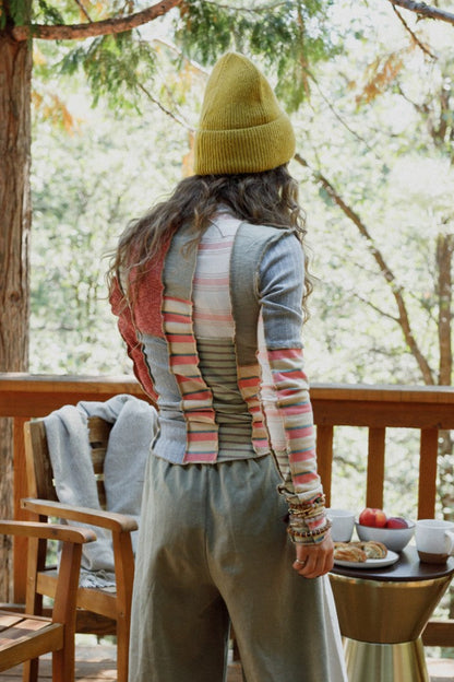 Eclectic Stripes Top - Pink