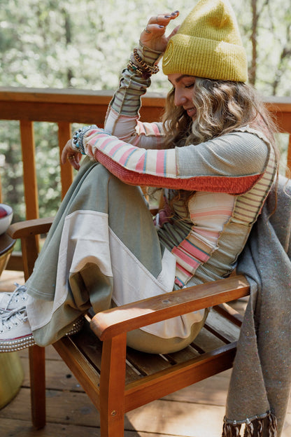 Eclectic Stripes Top - Pink