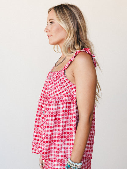 Mod Mood Top - Red