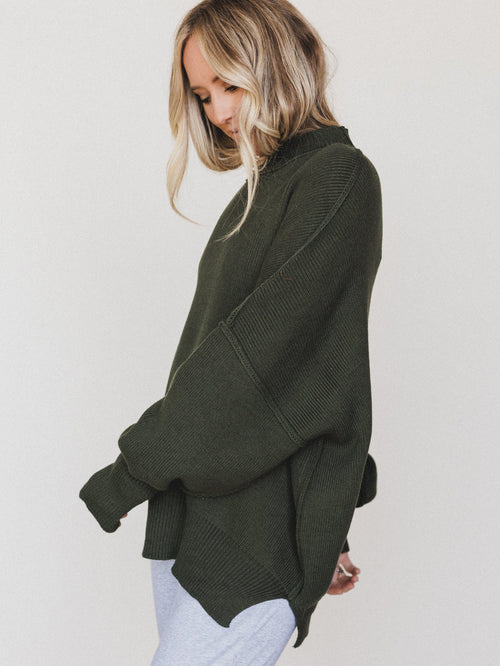 The Perfect Sweater  - Dark Olive