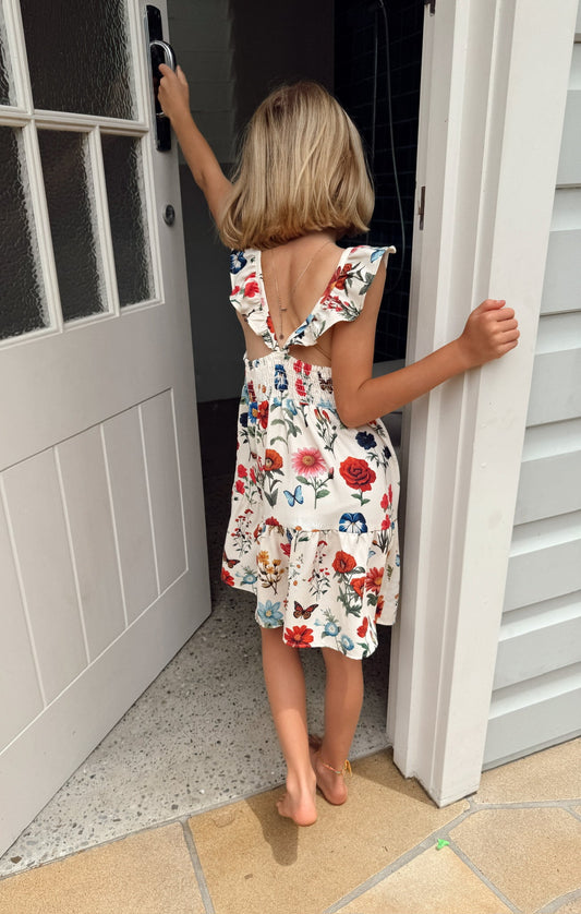 Dodd Ruffle Dress ~ French Floral
