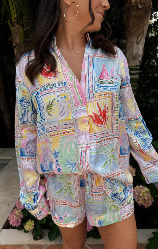 Early Riser PJ Set ~ Soleil Silky