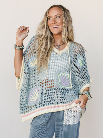 Seaside Trove Top - Seafoam Banana