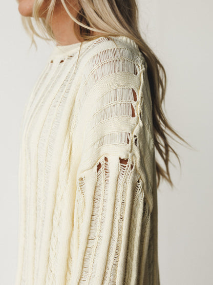 Through it All Sweater - Misted Yellow