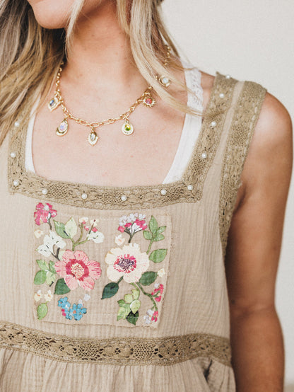 Tea Time Top - Tan Toffee