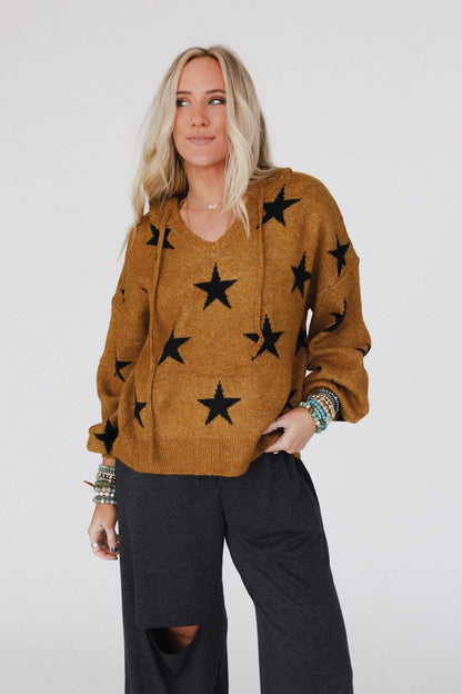 Starborn Hoodie Sweater - Camel