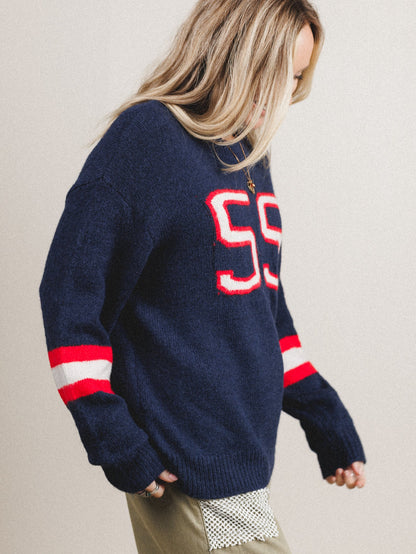 Just My Type Sweater - Navy