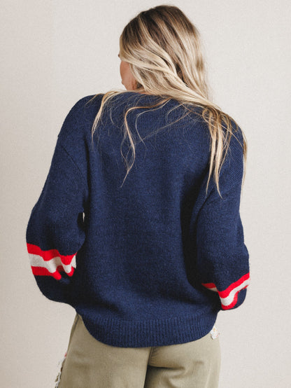 Just My Type Sweater - Navy