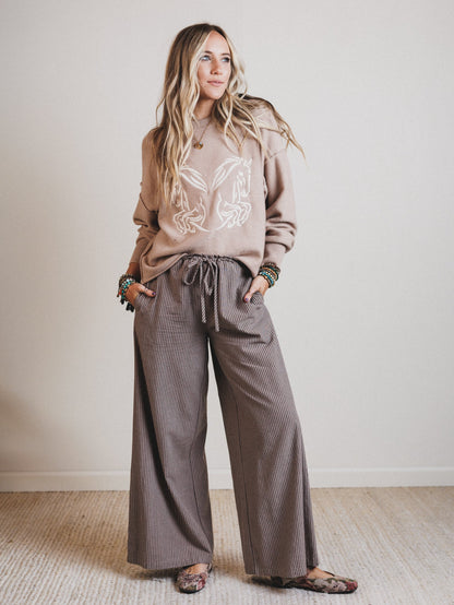 Wild Child Horses Sweater - Sand