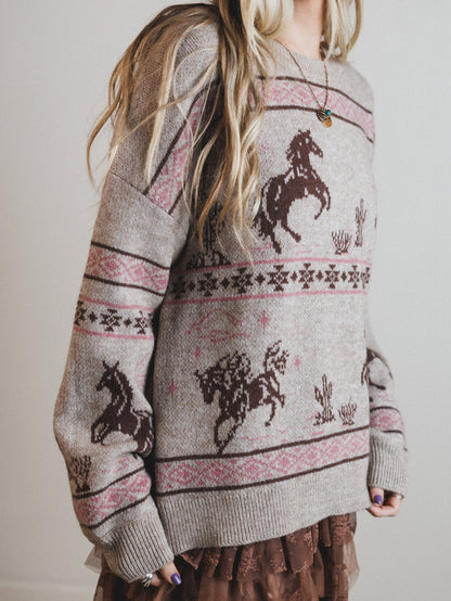 Sunset Stride Sweater - Taupe