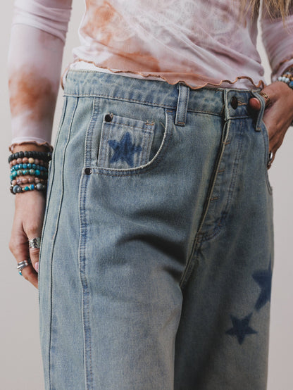 Star Walk Barrel Jeans - Denim