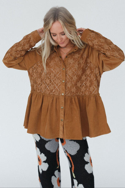 Luca Corduroy Tunic - Camel