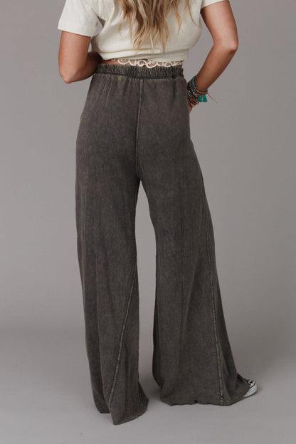 Relaxing Robin Wide Leg Pant - New Charcoal
