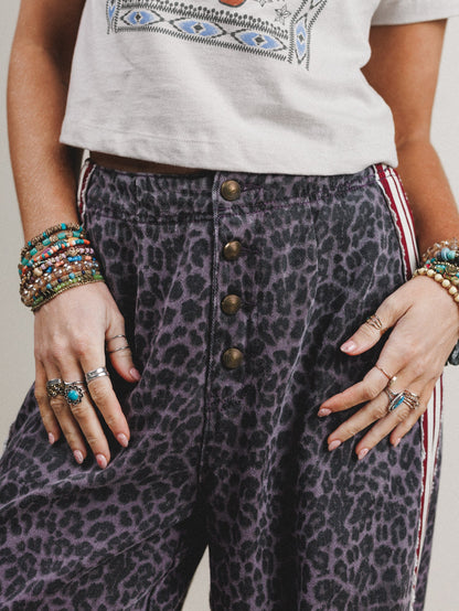 Wild Awakening Pants - Black Leopard
