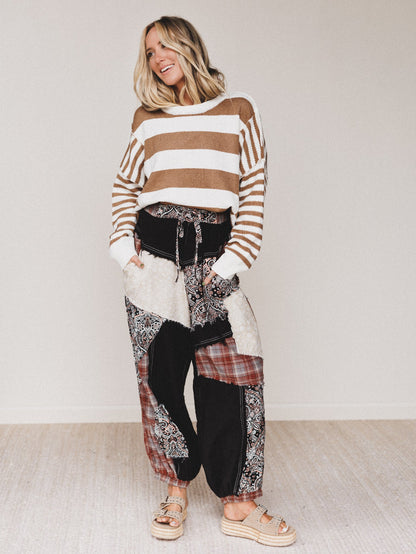 Kolton Wide Leg Pants - Black