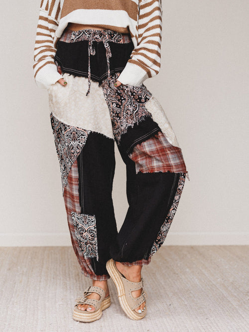 Kolton Wide Leg Pants - Black