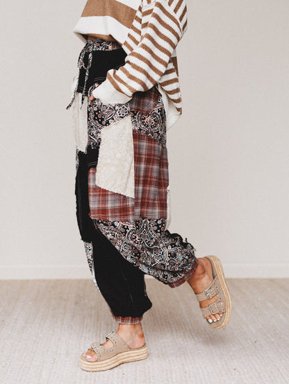 Kolton Wide Leg Pants - Black