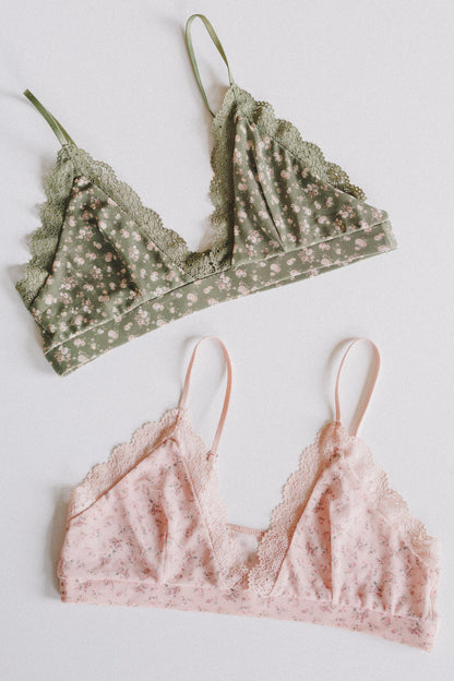 Prairie Belle Bralette - Olive