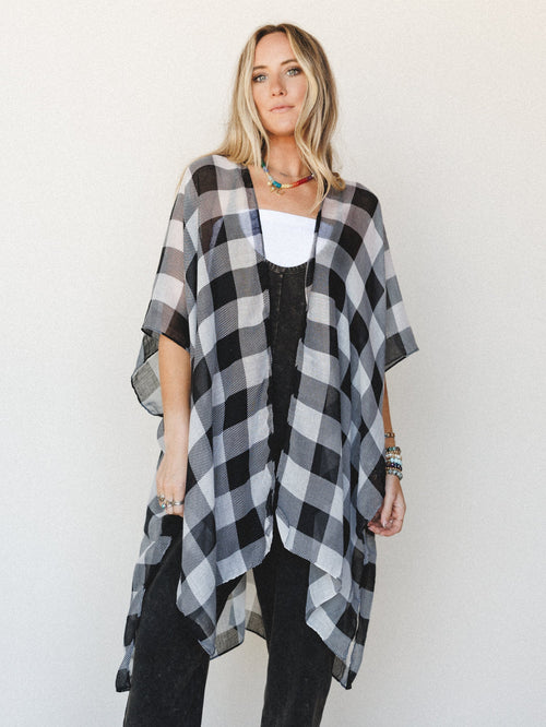 Picnic Perfect Kimono - Black