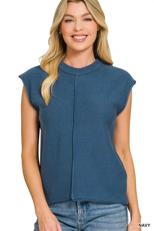 Easy Does It Sweater | Sleeveless Sweater