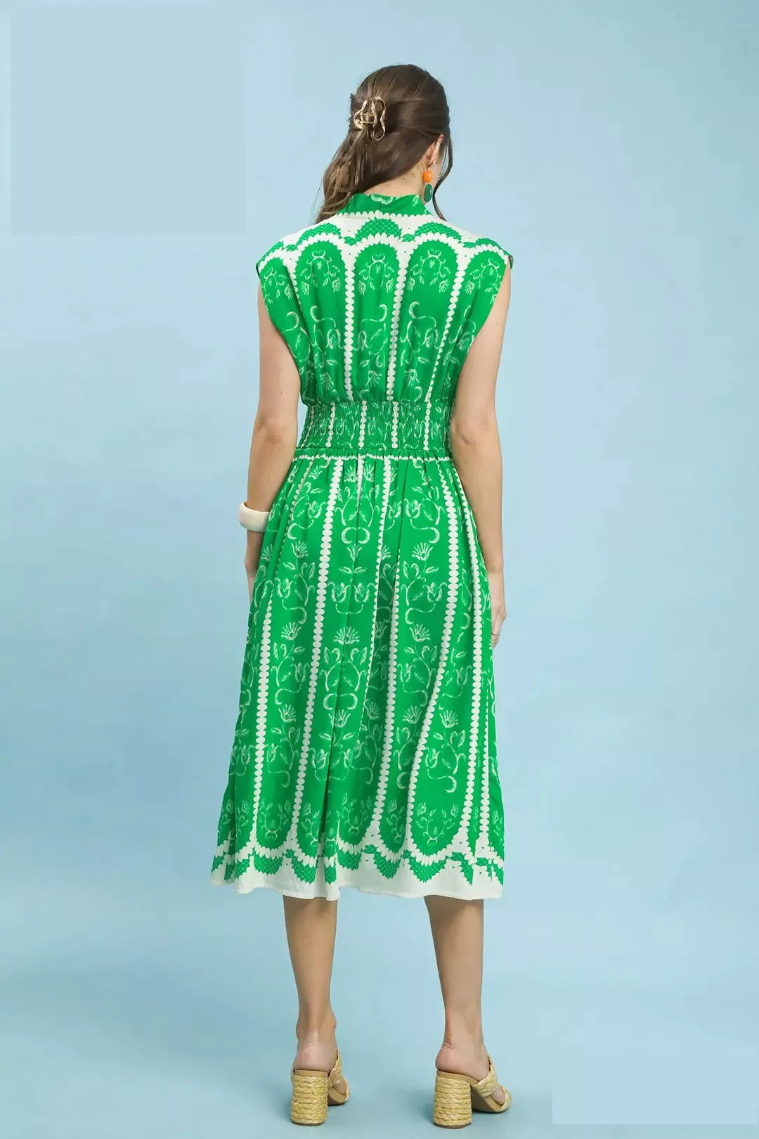 Hazel Blues® |  Umgee Sleeveless Smocked Midi Dress