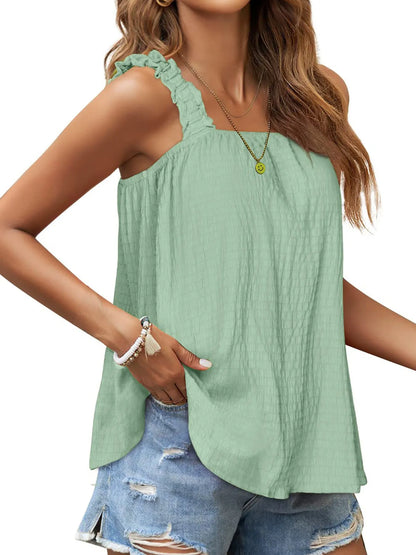 Hazel Blues® |  Square Neck Tank Top