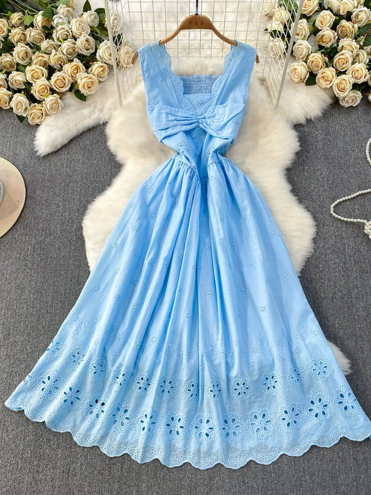 Hazel Blues® |  Lace Detail Sleeveless Dress