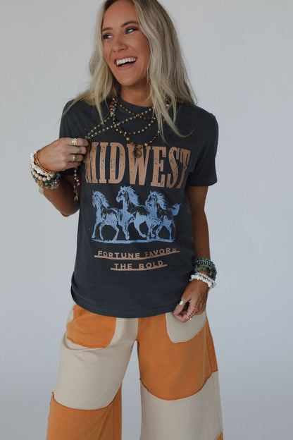 Midwest Fortune Graphic Tee - Pepper