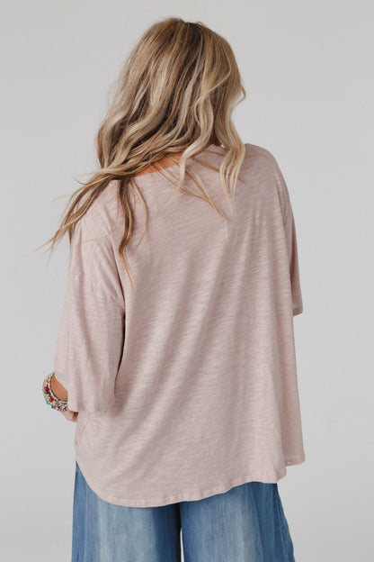 The Nest Your Favorite Slub Tee Shirt - Taupe