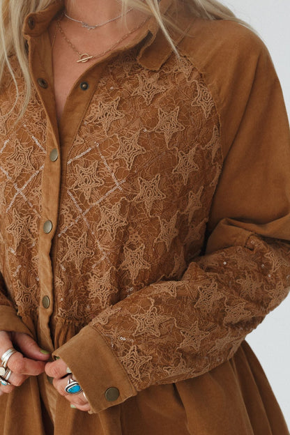 Luca Corduroy Tunic - Camel