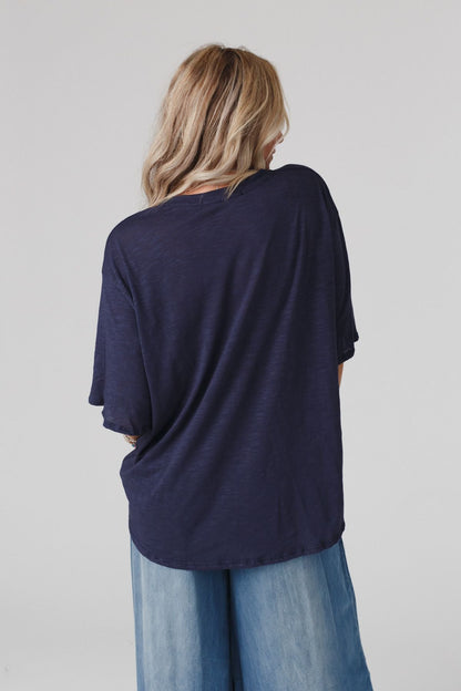 The Nest Your Favorite Slub Tee Shirt - Navy