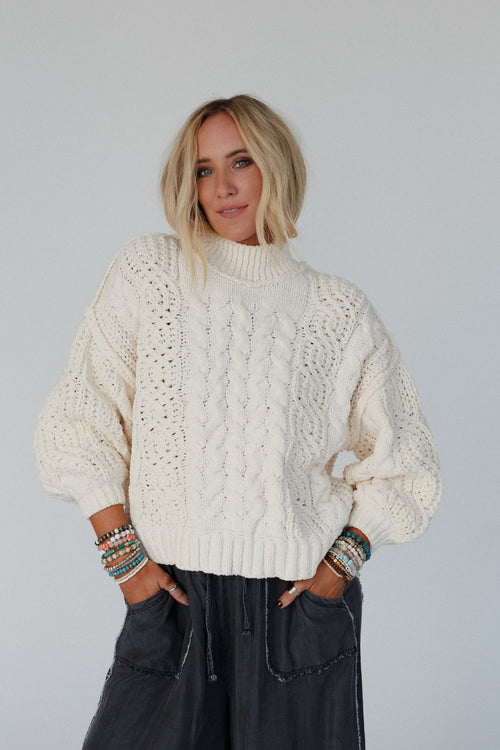 Orchard Charm Sweater - Cream