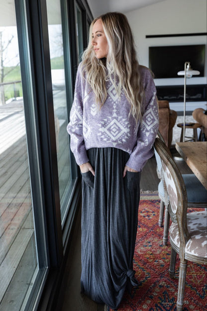 The Perfect Pocketed Maxi Skirt - Charcoal